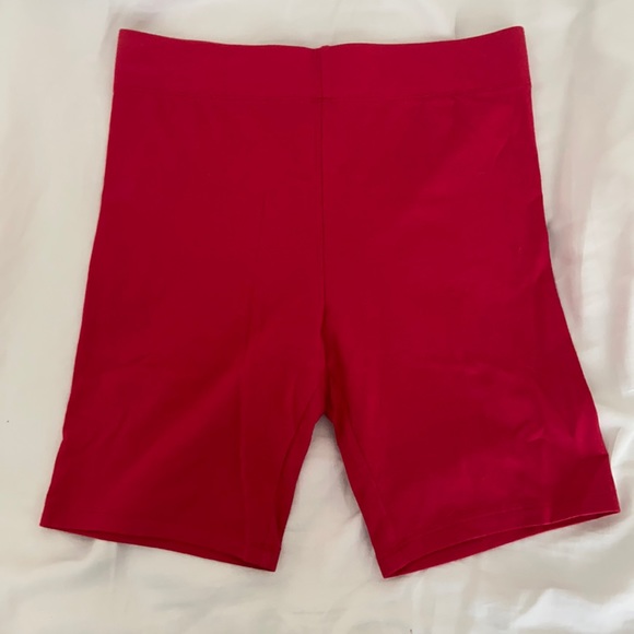 Forever 21 Biker Shorts Red - Picture 1 of 3